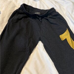 True Religion Women’s Dark Gray Lounge/Joggers with Gold Accent